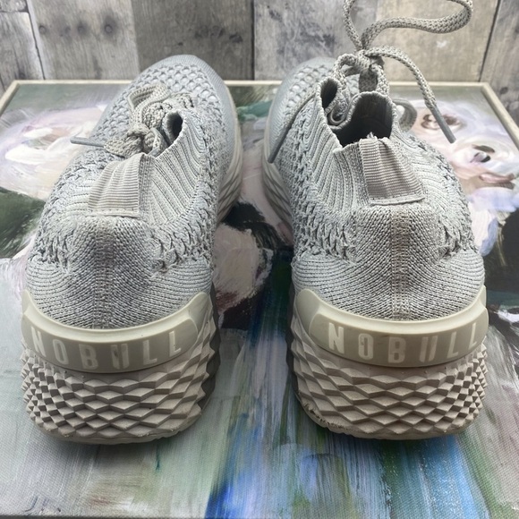 NOBULL Knit Runners in Cool Grey Size 12.5. - Picture 9 of 14